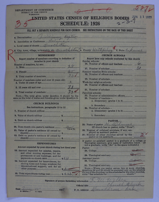 Scan of Landmark Baptist of America: 527