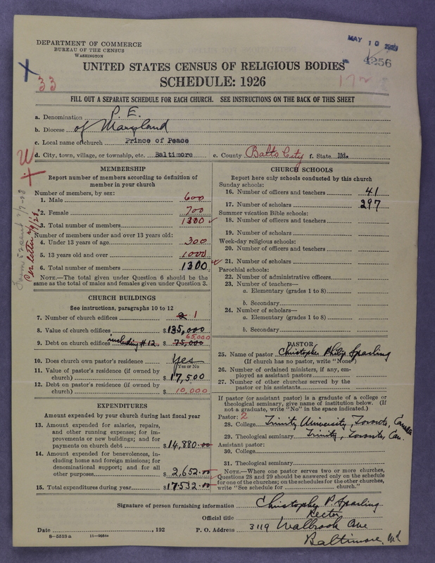 Scan of Protestant Episcopal Church: 4256