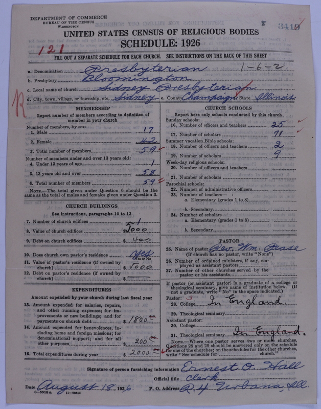 Scan of Presbyterian Church in the United States of America: 3419