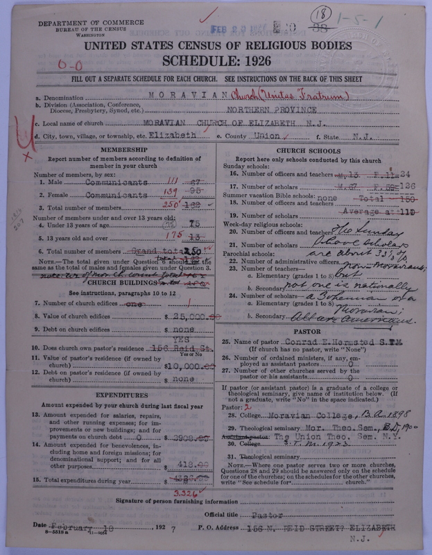 Scan of Moravian Church in America: 18