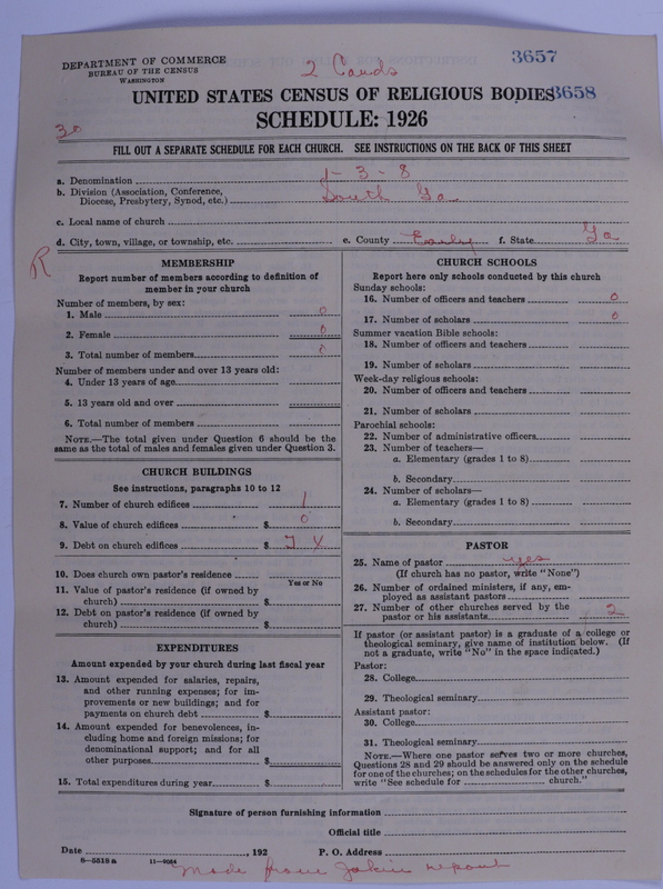 Scan of Methodist Episcopal Church, South: 3658