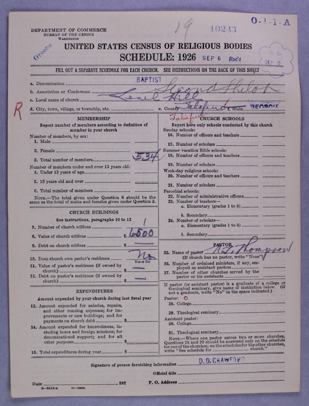 Scan of Negro Baptists: 10233