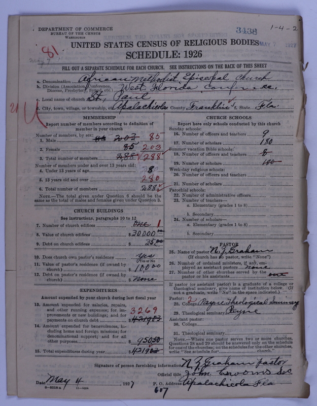 Scan of African Methodist Episcopal Church: 3438