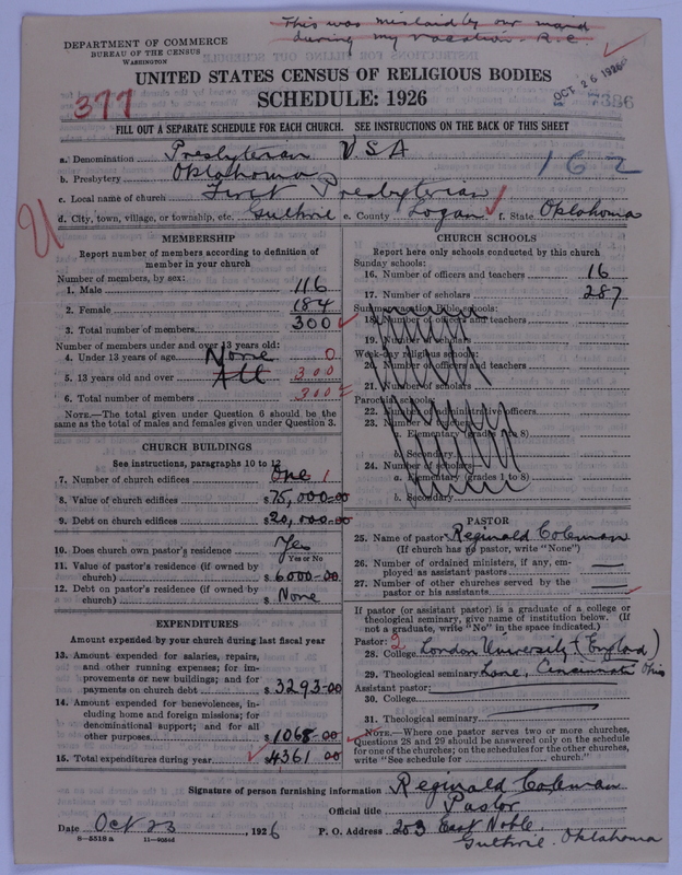 Scan of Presbyterian Church in the United States of America: 7386