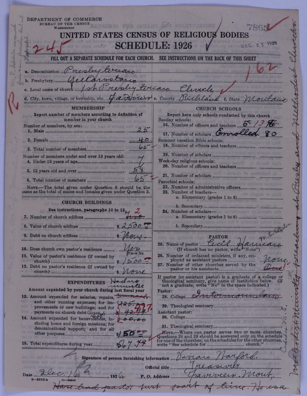 Scan of Presbyterian Church in the United States of America: 7865