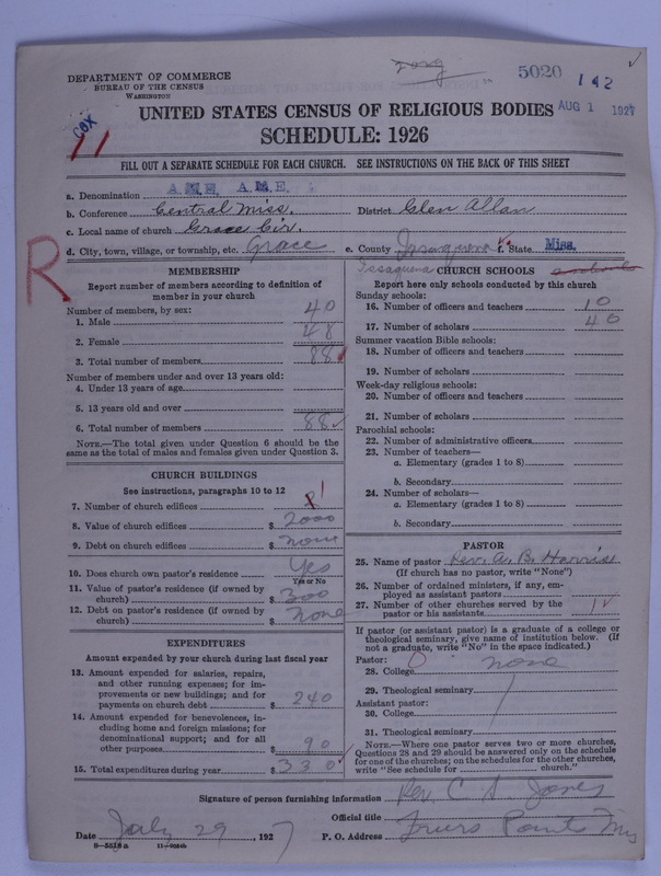 Scan of African Methodist Episcopal Church: 5020