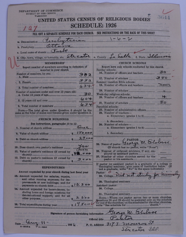 Scan of Presbyterian Church in the United States of America: 3644