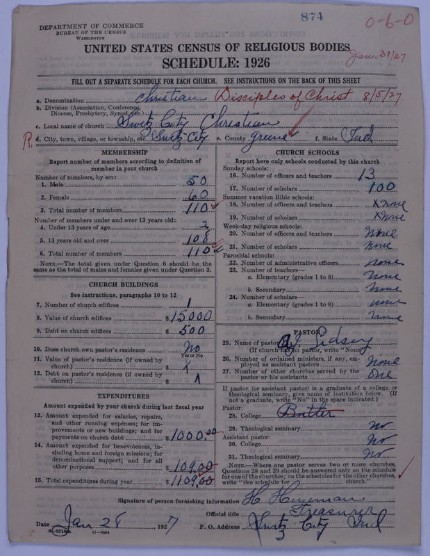 Scan of Disciples of Christ: 874