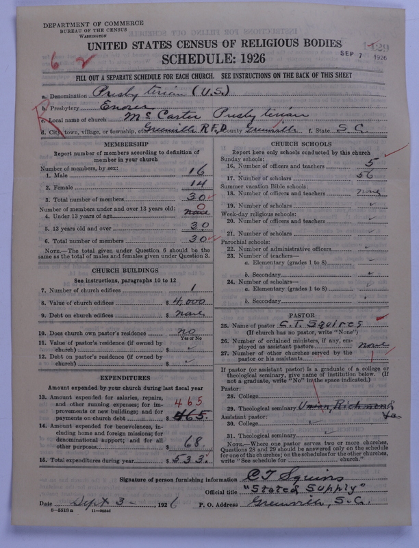 Scan of Presbyterian Church in the United States: 1429