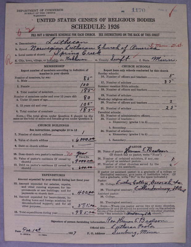 Scan of Norwegian Lutheran Church of America: 1170