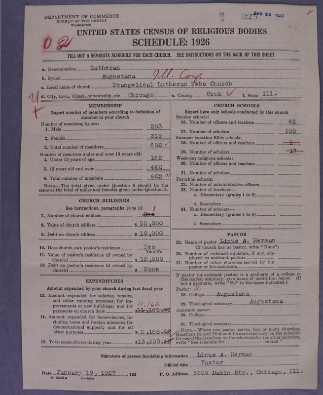 Scan of Evangelical Lutheran Augustana Synod of North America: 225