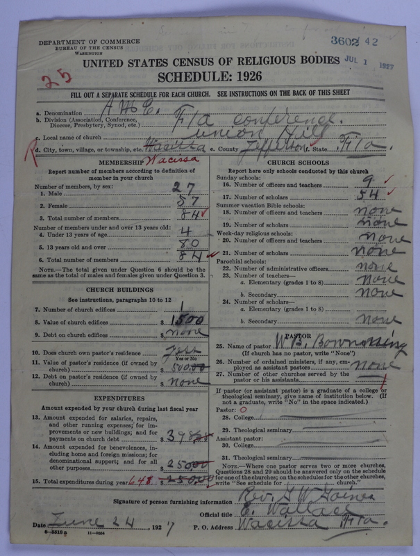 Scan of African Methodist Episcopal Church: 3602