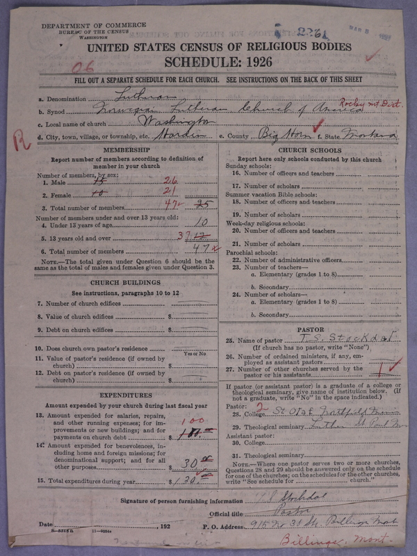Scan of Norwegian Lutheran Church of America: 2261