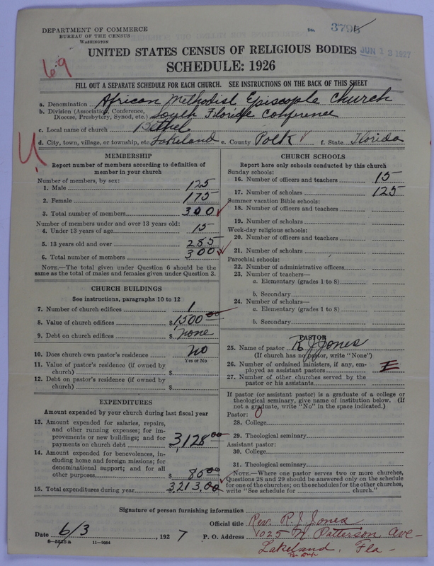 Scan of African Methodist Episcopal Church: 3795