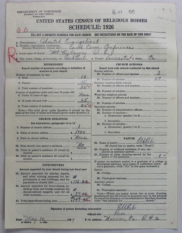 Scan of Evangelical Congregational Church: 56