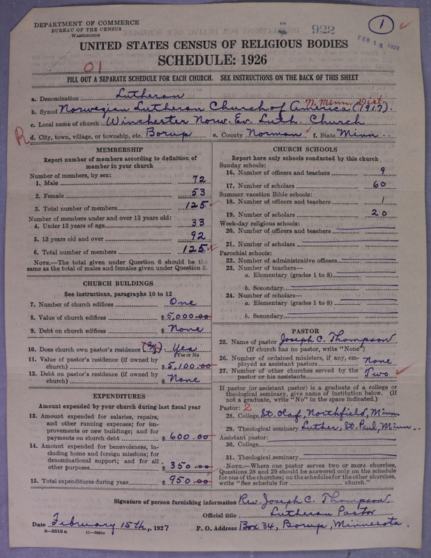 Scan of Norwegian Lutheran Church of America: 922