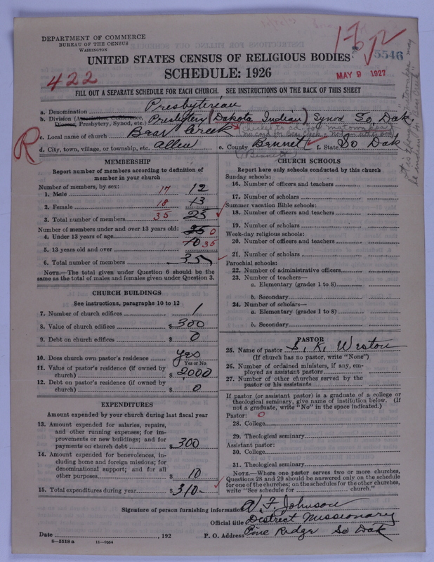 Scan of Presbyterian Church in the United States of America: 5546