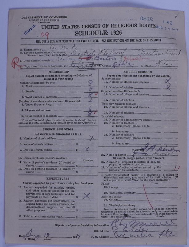 Scan of African Methodist Episcopal Church: 3812