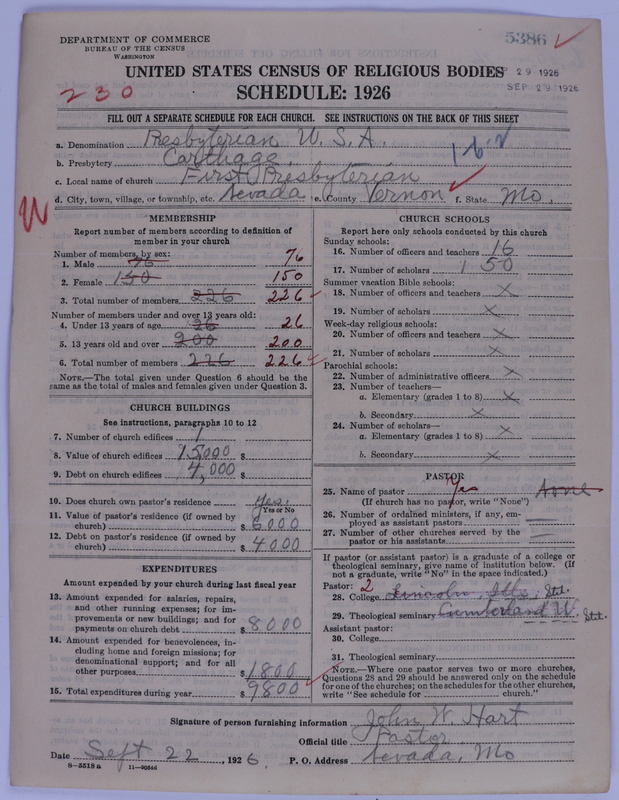 Scan of Presbyterian Church in the United States of America: 5386