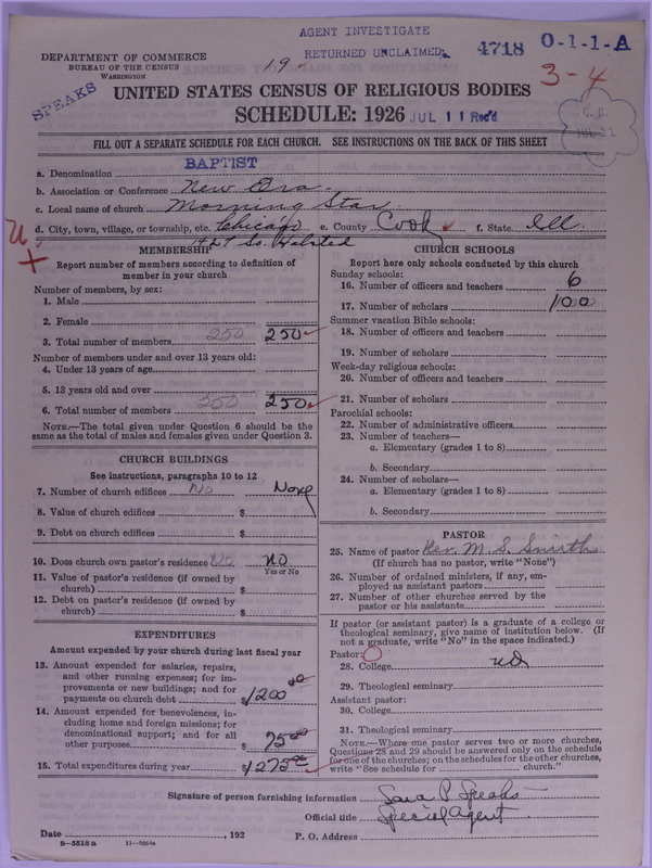Scan of Negro Baptists: 4718