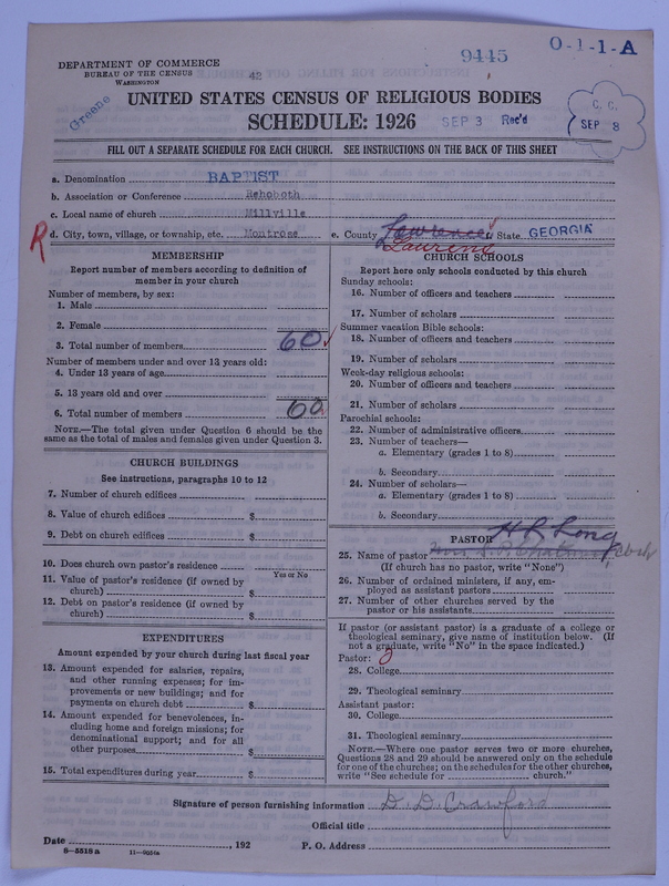 Scan of Negro Baptists: 9445
