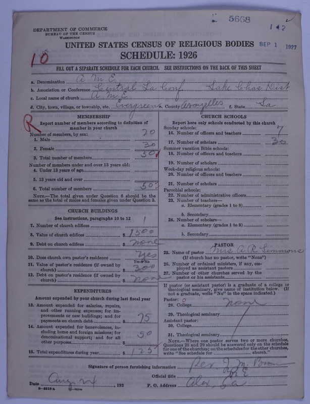 Scan of African Methodist Episcopal Church: 5668