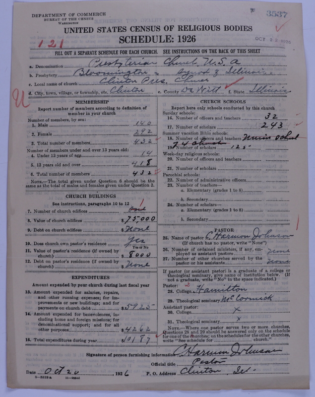 Scan of Presbyterian Church in the United States of America: 3537