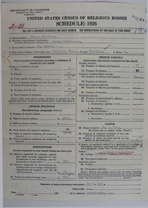 Scan of Church of the United Brethren in Christ: 279