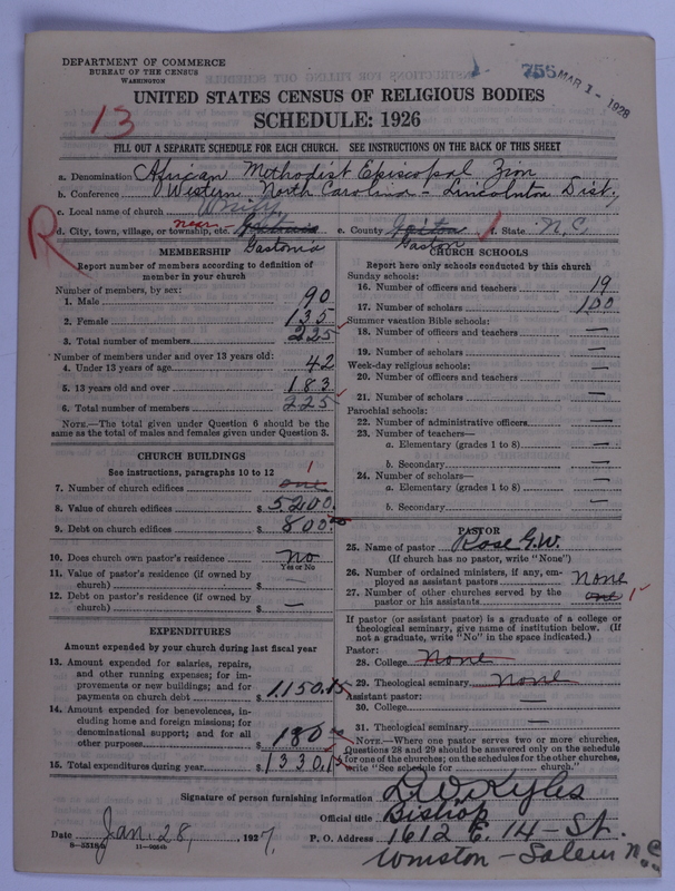 Scan of African Methodist Episcopal Zion Church: 756