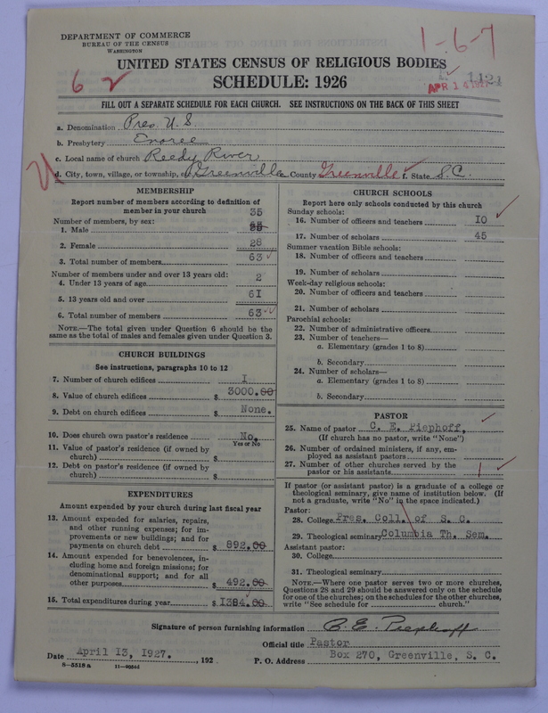 Scan of Presbyterian Church in the United States: 1424