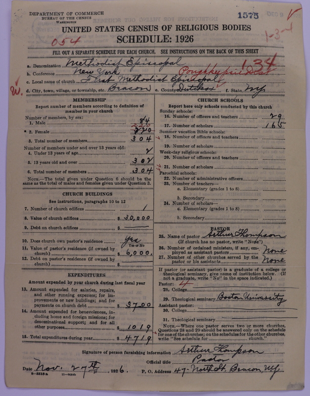 Scan of Methodist Episcopal Church: 1575