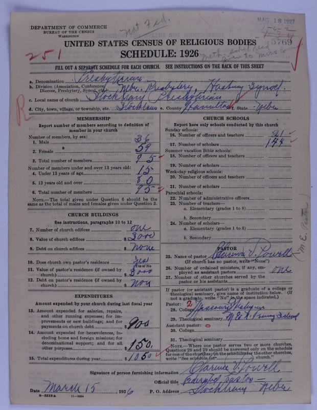 Scan of Presbyterian Church in the United States of America: 5769