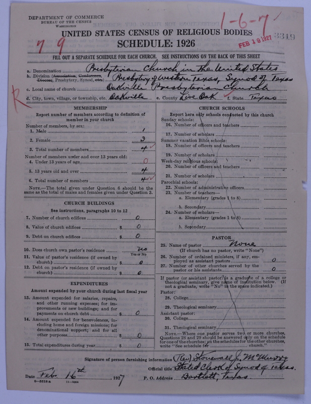 Scan of Presbyterian Church in the United States: 3319