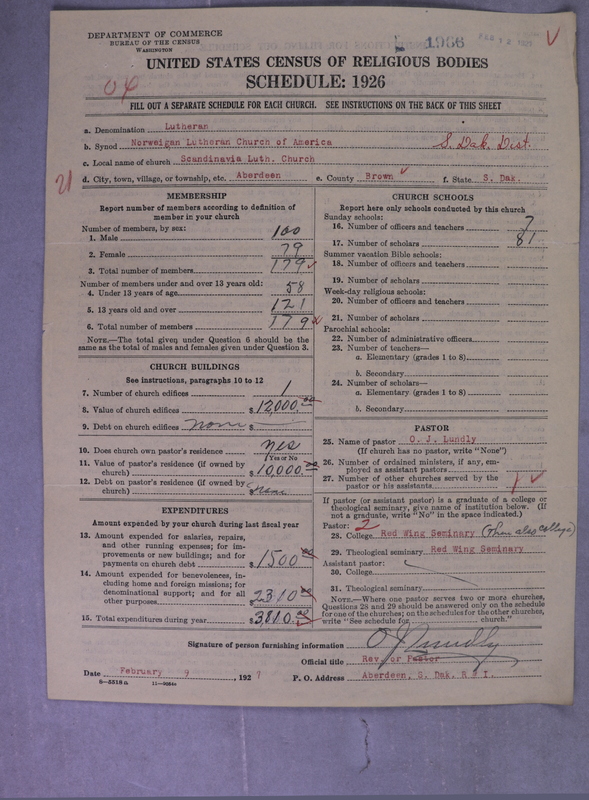 Scan of Norwegian Lutheran Church of America: 1966