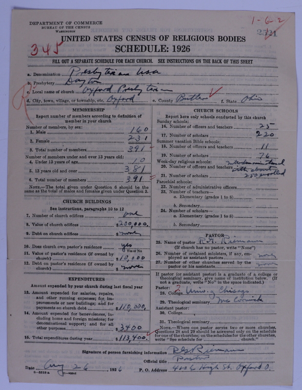 Scan of Presbyterian Church in the United States of America: 2521