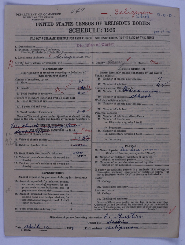 Scan of Disciples of Christ: 2464