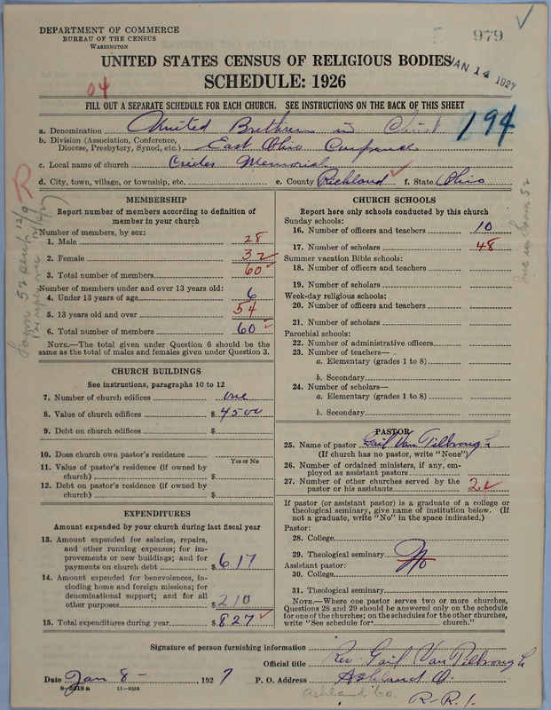 Scan of Church of the United Brethren in Christ: 979