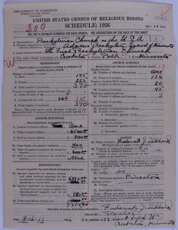 Scan of Presbyterian Church in the United States of America: 4585