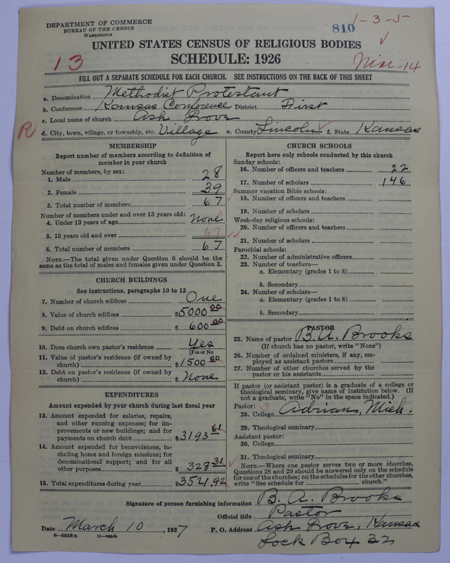 Scan of Methodist Protestant Church: 810