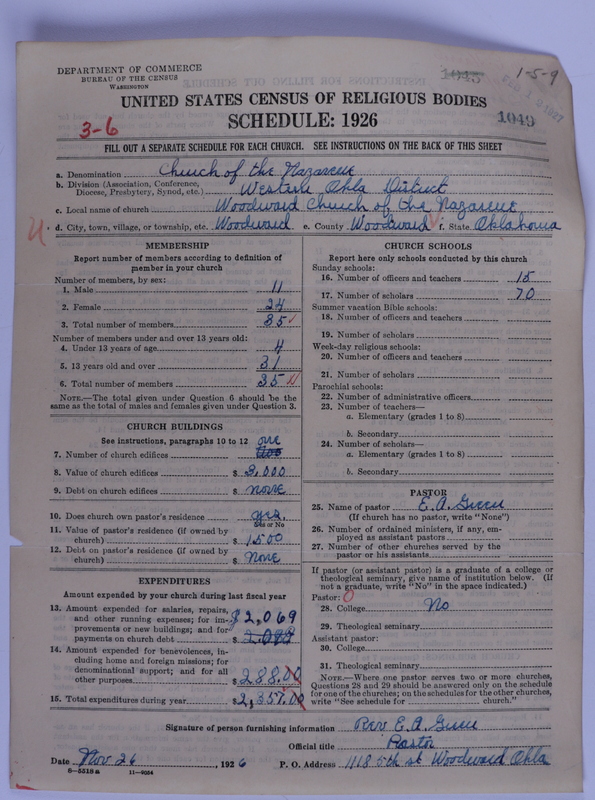 Scan of Church of the Nazarene: 1049