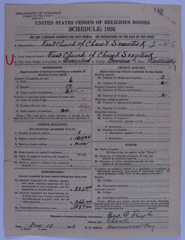 Scan of Church of Christ, Scientist: 749