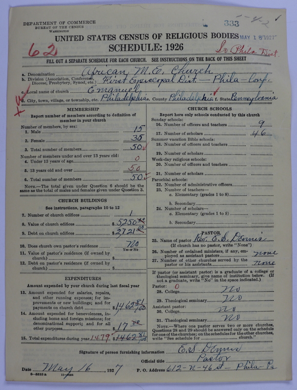 Scan of African Methodist Episcopal Church: 333