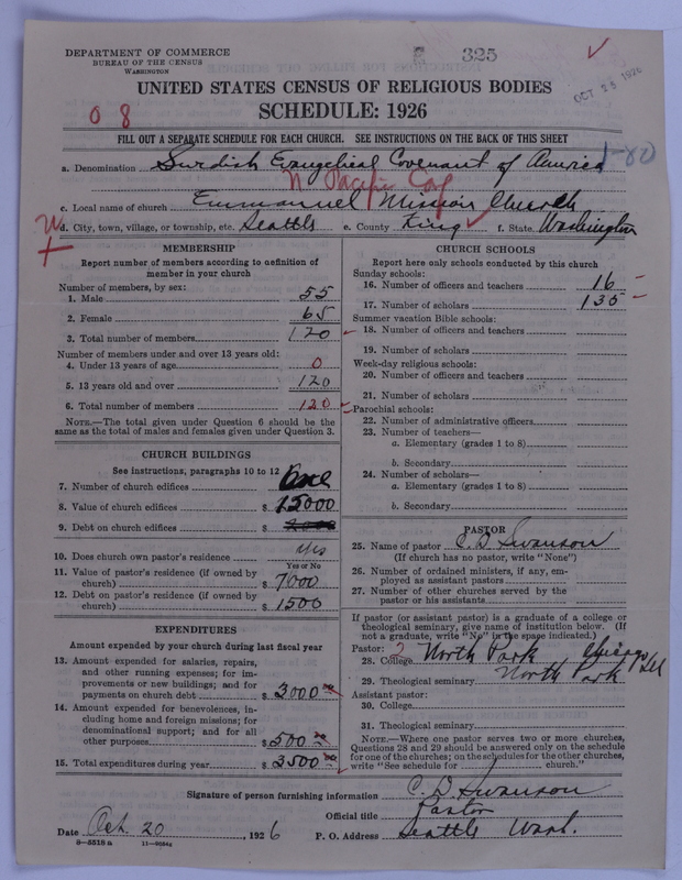 Scan of Swedish Evangelical Mission Covenant of America: 325