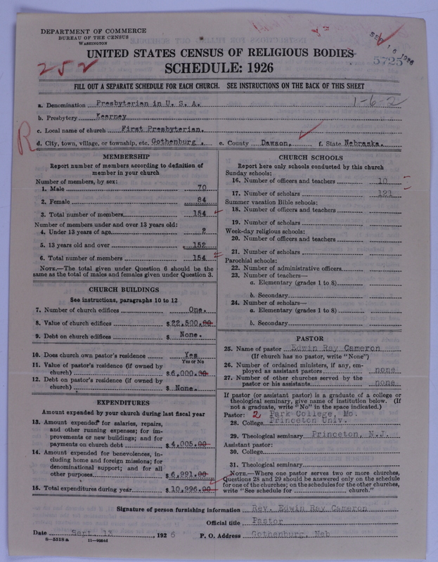 Scan of Presbyterian Church in the United States of America: 5725