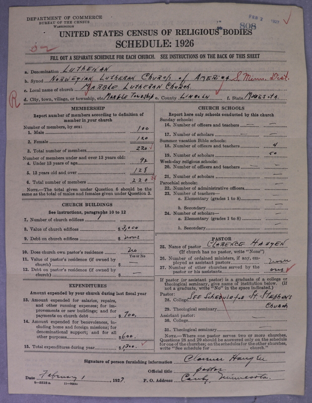 Scan of Norwegian Lutheran Church of America: 808