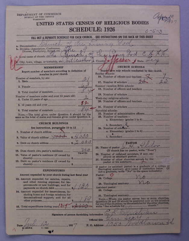 Scan of Church of the Living God, Christian Workers for Fellowship: 120
