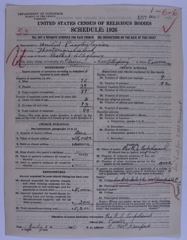 Scan of United Presbyterian Church of North America: 157