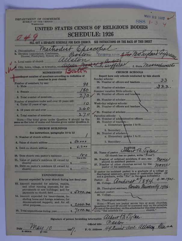 Scan of Methodist Episcopal Church: 888