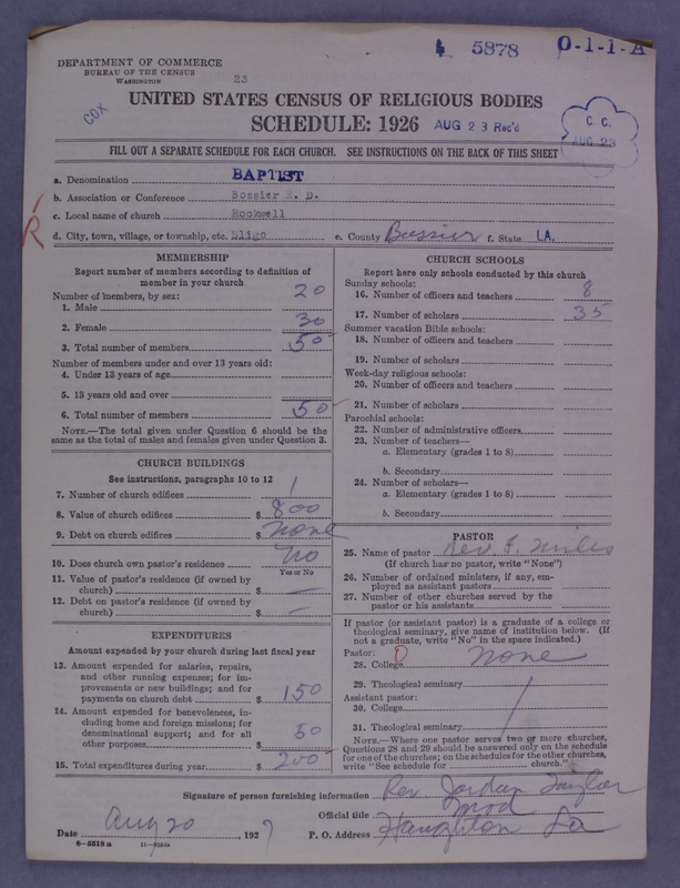 Scan of Negro Baptists: 5878