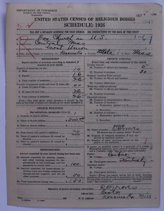 Scan of Presbyterian Church in the United States: 2547
